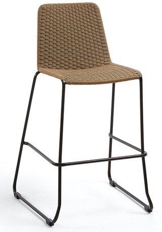 Барный стул Meggie, шенилл бежевого цвета