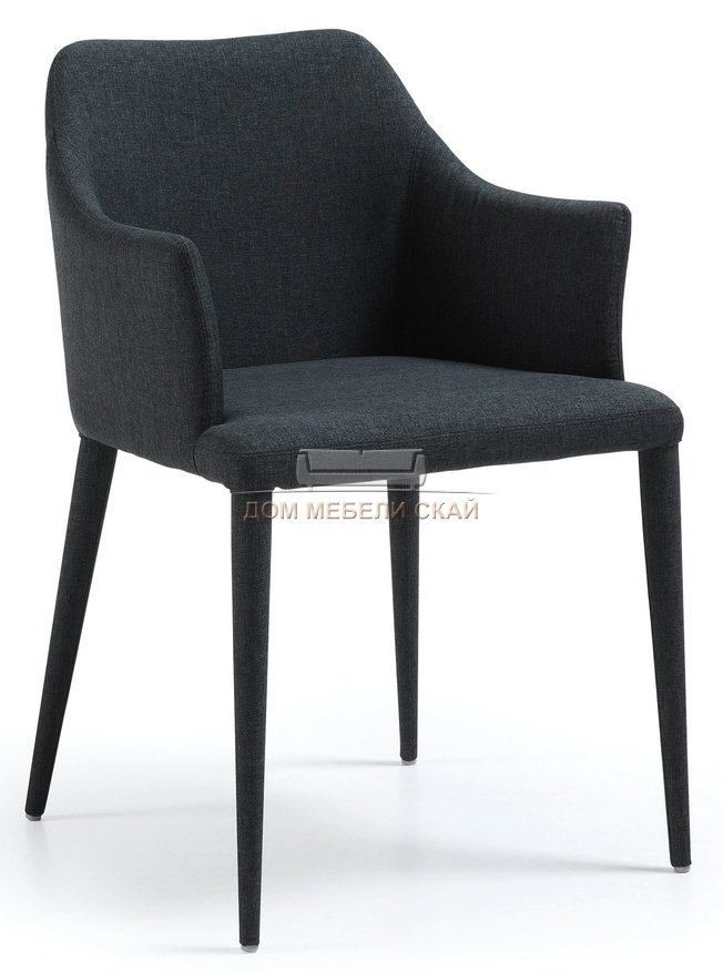Стул-кресло Danai, рогожка черного цвета