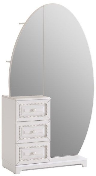 Шкаф комбинированный Белла, белый/джелато софт