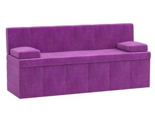 Кухонный диван со спальным местом Лео, фиолетовый/микровельвет