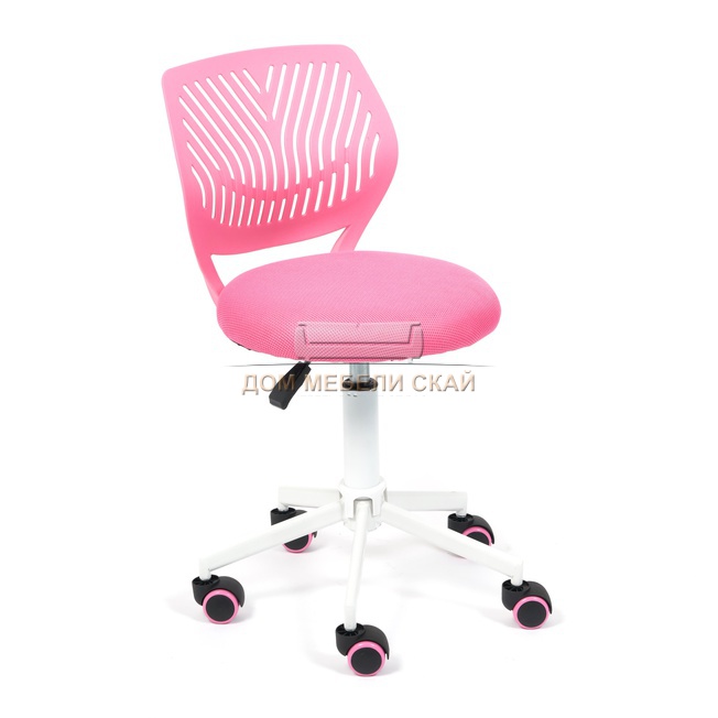 Кресло офисное FUN, розовая сетка