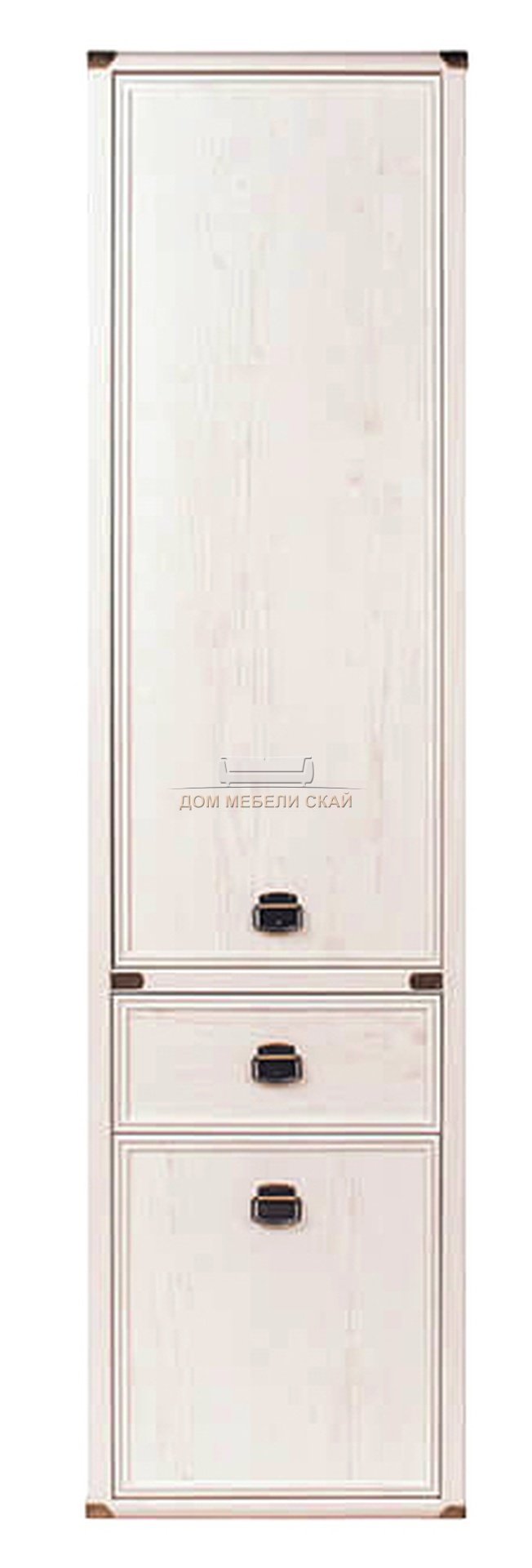 Шкаф-пенал с ящиком Магеллан 2D1S, сосна винтаж