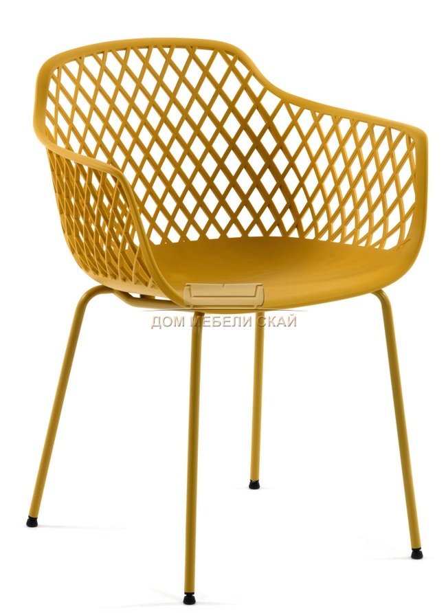 Стул-кресло Quinn, желтого цвета