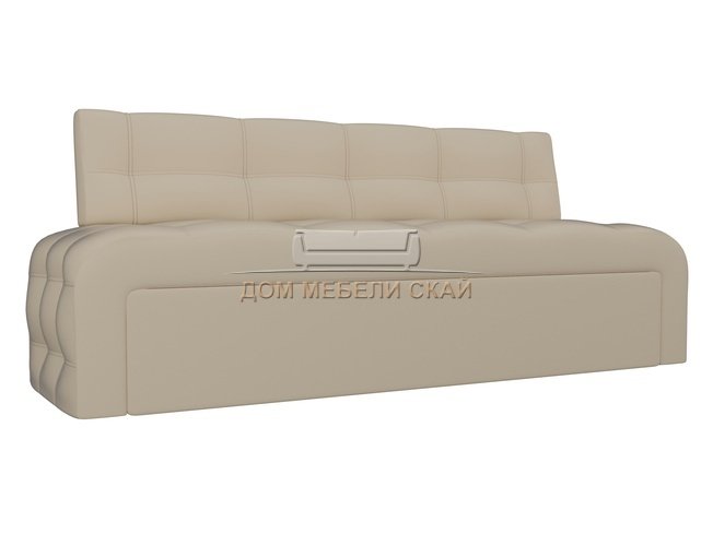 Кухонный диван со спальным местом Люксор, бежевый/экокожа