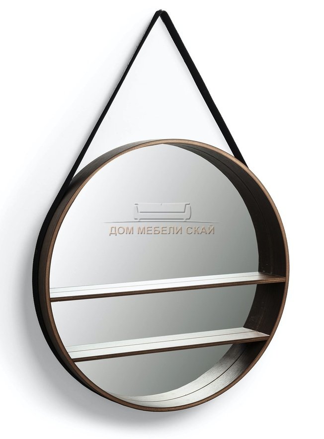 Зеркало настенное Benton D58,5, ореховый шпон
