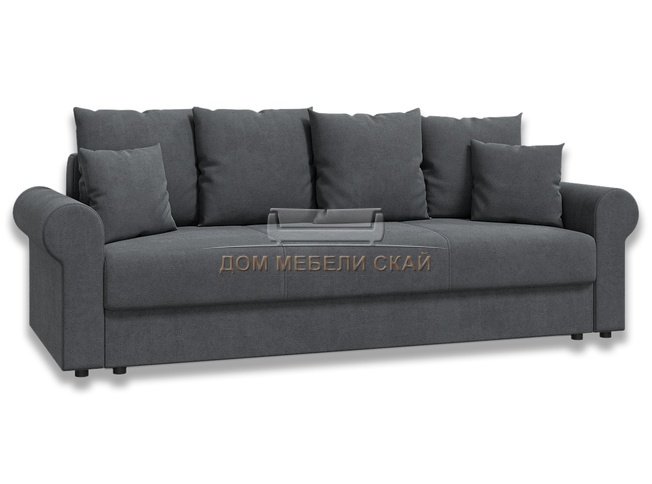 Диван-кровать Лира люкс БНП 1400, темно-серый велюр