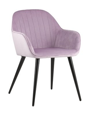 Стул-кресло Кристи, велюровый светло-фиолетового цвета