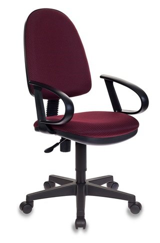Кресло офисное CH-300, бордовая ткань