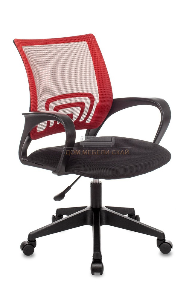 Кресло оператора Topchairs ST-Basic, красный TW-35N/сиденье черный TW-11/сетка/ткань