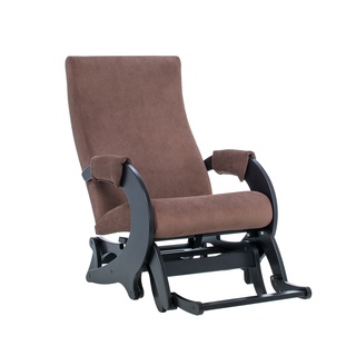 Кресло-глайдер Стронг М, велюр коричневый Verona Brown/венге