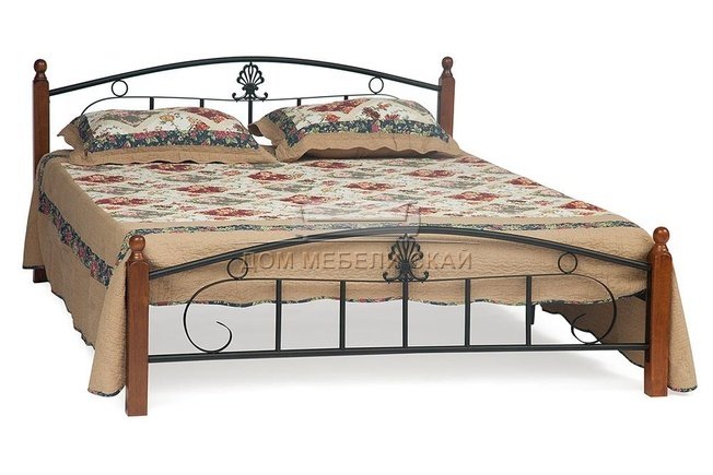 Кровать двуспальная металлическая RUMBA AT-203 180x200