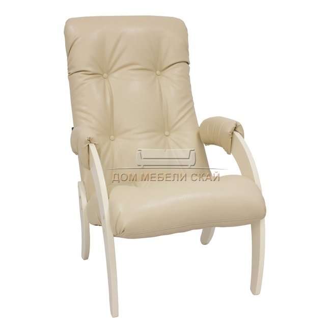 Кресло для отдыха Модель 61, дуб шампань/polaris beige