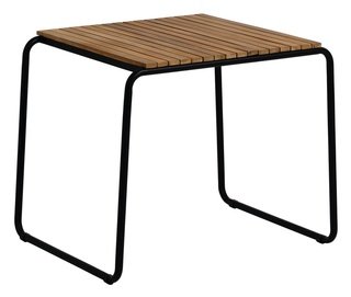 Стол обеденный Yukai 84x70, бежевый/черный