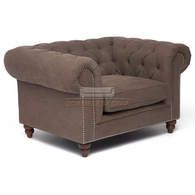 Кресло Secret De Maison Chesterfield mod.5137-20, коричневое