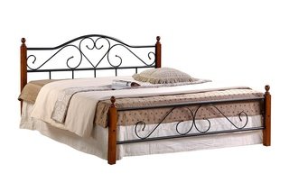 Кровать полутороспальная металлическая AT-815 140x200