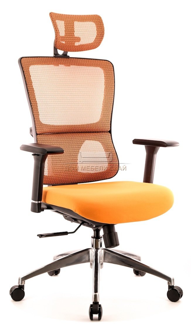 Кресло офисное Everest S, сетка оранжевая