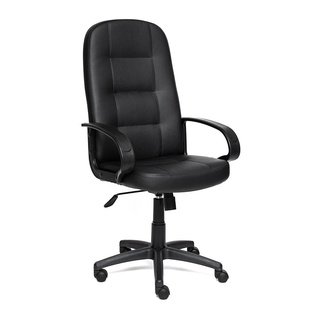 Кресло офисное Девон Devon, черная  перфорированная экокожа