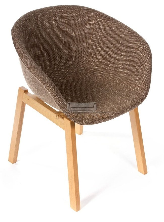 Стул-кресло Hee Welling textile, рогожка коричневого цвета