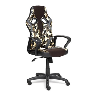 Кресло офисное Ранер Runner, экокожа military хаки/серо-коричневая сетка
