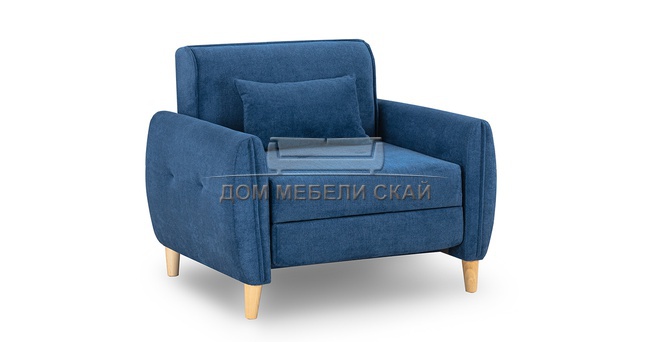 Кресло-кровать Анита, велюр синий ТД 372