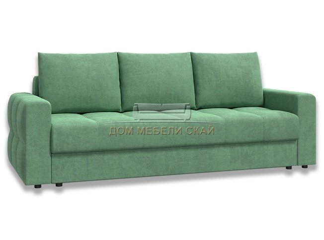 Диван-кровать Лира комфорт БНП 1400, зеленый велюр