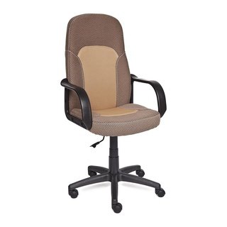 Кресло офисное Парма Parma, бежевая ткань/бронзовая сетка