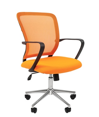 Офисное кресло Chairman 698 хром, оранжевый