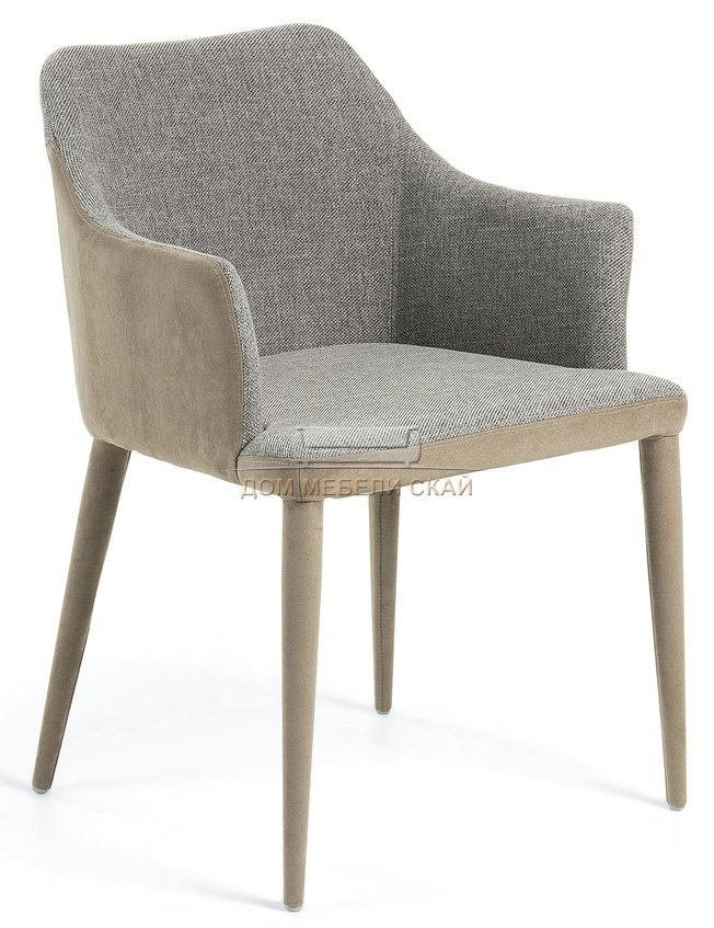 Стул-кресло Danai, ткань светло-серый