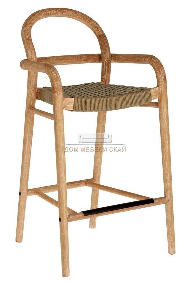 Барный стул Sheryl, B99 шенилл бежевого цвета