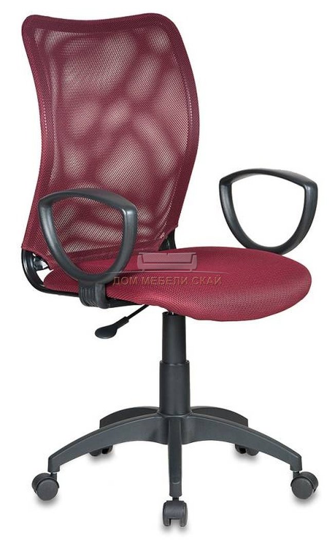 Кресло офисное CH-599, темно-бордовая ткань