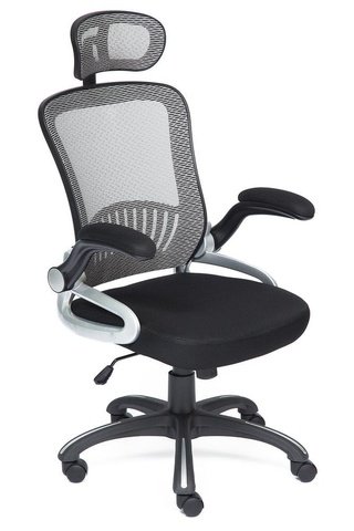 Кресло офисное MESH-2, черная-серая сетка