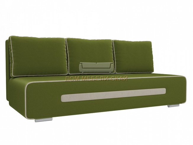 Диван-кровать Приам, зеленый микровельвет
