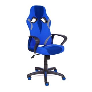 Кресло офисное Ранер Runner, синяя рогожка