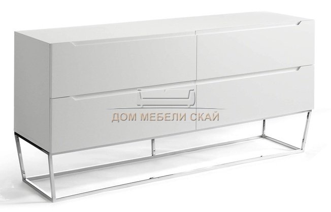 Комод-тумба 4 ящика лакированный CP1801-C-BLANCO