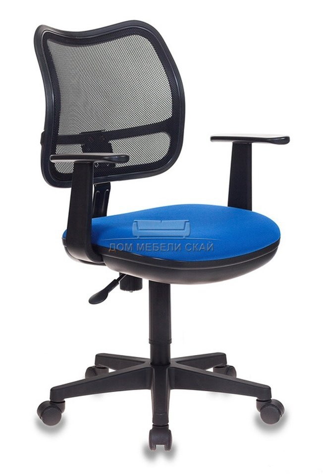 Кресло офисное CH-797AXSN, синяя ткань/сетка