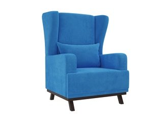 Кресло Джон, голубой/велюр