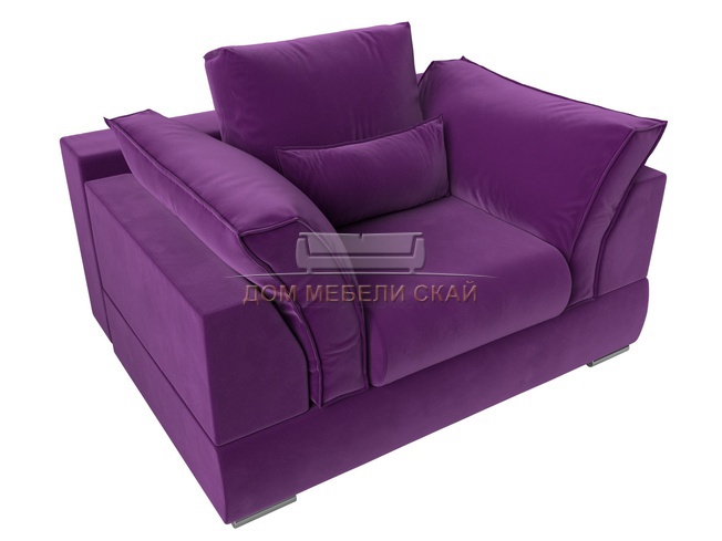 Кресло Пекин, микровельвет фиолетовый