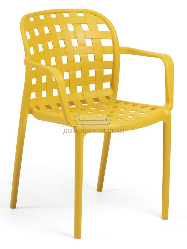 Стул-кресло Onha, желтого цвета