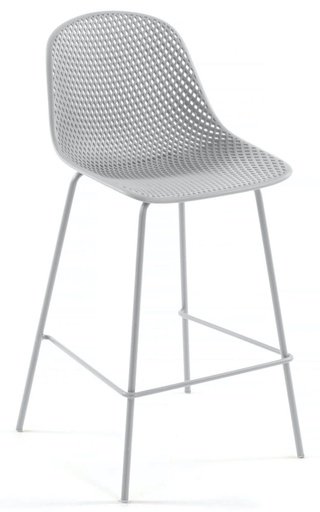 Полубарный стул Quinby, белого цвета