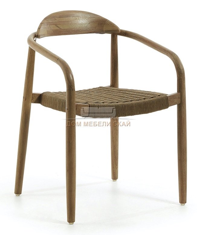 Стул-кресло GLYNIS eucalyptus, CC0555S12 коричневого цвета