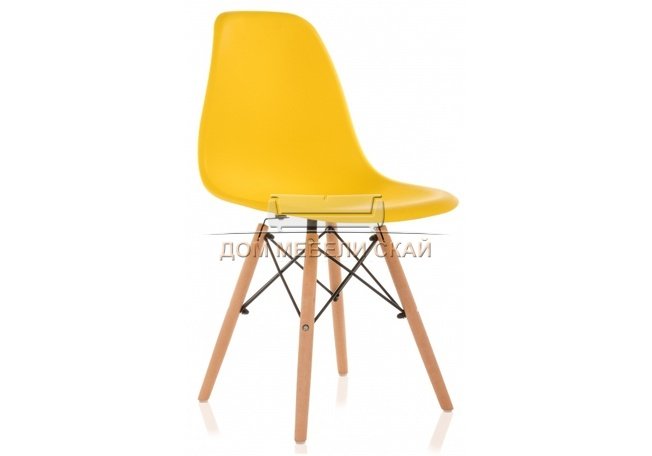 Стул Eames PC-015, желтого цвета