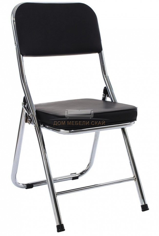 Стул Chair раскладной, экокожа черного цвета