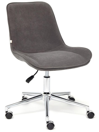 Офисное кресло Style, серый велюр