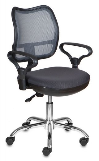 Кресло офисное CH-799SL, темно-серая ткань/сетка