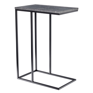 Придиванный столик Loft 50, серый мрамор/чёрный