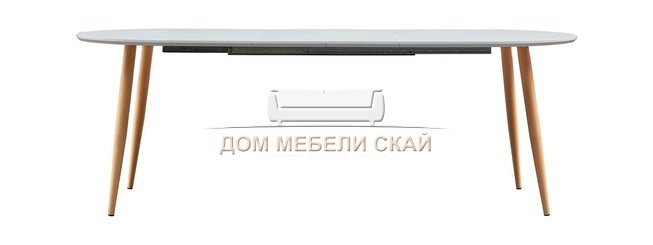 Стол обеденный раздвижной DT-95, белый