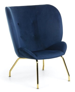 Кресло Egg Vernen, темно-синее CC0892J25
