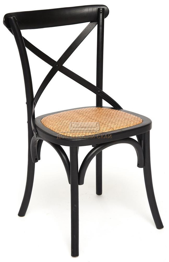 Стул Secret De Maison Cross Chair (mod.CB2001), массив черного цвета