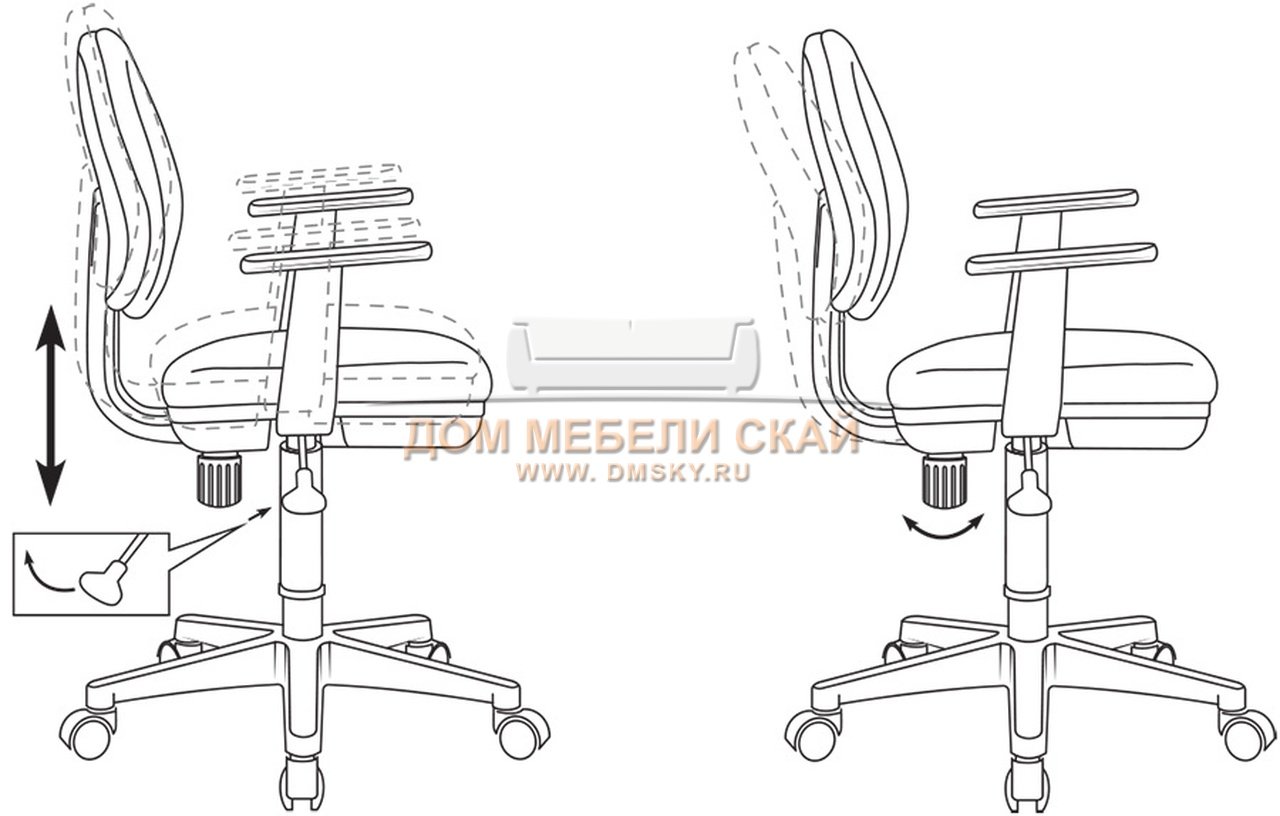 Кресло офисное ch 356axsn