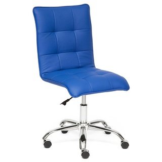 Кресло офисное Зеро Zero, синяя экокожа